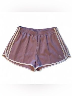 Adidas Originals 3-Stripes Sprinter Shorts | Women’s Medium | Light Orchid NWT